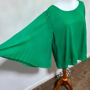 Pleated Sleeved Blouse